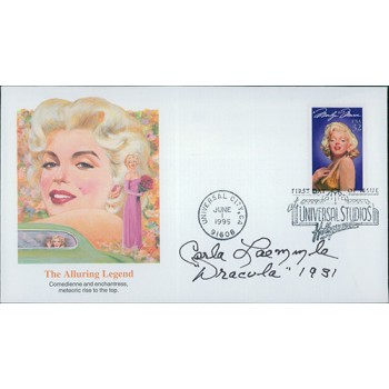 Carla Laemmle Actress Signed First Day Issue Cover FDC JSA Authenticated