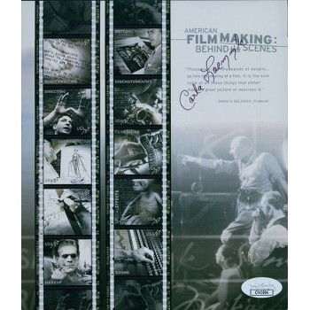 Carla Laemmle Dracula Actress Signed 6.5x7.5 Stamp Sheet JSA Authenticated
