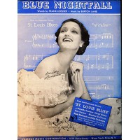 Dorothy Lamour Signed Blue Nightfall Sheet Music JSA Authenticated
