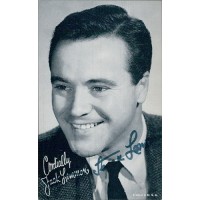 Jack Lemmon Actor Signed 3.5x5.25 Postcard Photo JSA Authenticated