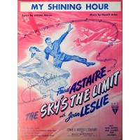 Joan Leslie Signed My Shining Hour Sheet Music JSA Authenticated