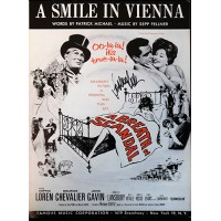 Sophia Loren Signed A Smile In Vienna Sheet Music JSA Authenticated