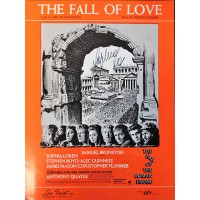 Sophia Loren Signed The Fall Of Love Sheet Music JSA Authenticated
