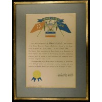 Douglas MacArthur General Signed 1946 Honor Guard Certificate JSA Authenticated