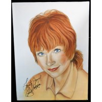 Shirley MacLaine Signed 12x16 One Of A Kind Hand Painted Canvas JSA Authenticated