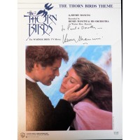 Henry Mancini Signed The Thorne Birds Theme Sheet Music JSA Authenticated