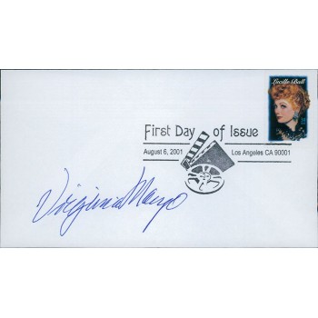 Virginia Mayo Actress Signed First Day Issue Cover FDC JSA Authenticated