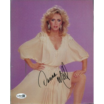 Donna Mills Actress Signed 8x10 Cut Page Photo JSA Authenticated