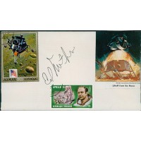 Edgar Mitchell NASA Astronaut Signed Envelope JSA Authenticated