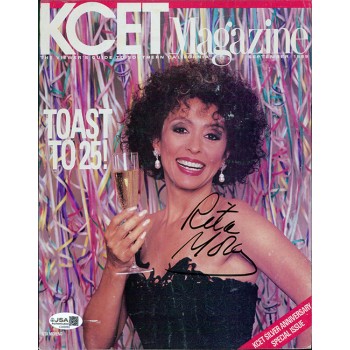 Rita Moreno Actress Signed Magazine Page Cover JSA Authenticated
