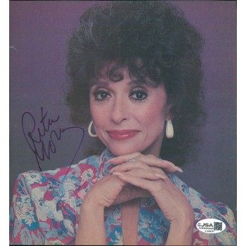 Rita Moreno Actress Signed 7.5x8 Cut Magazine Page JSA Authenticated