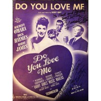 Maureen O'Hara Signed Do You Love Me Sheet Music JSA Authenticated