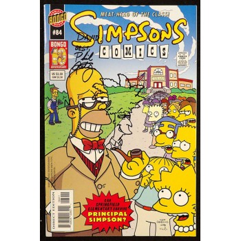 Phil Ortiz Signed Simpsons Bongo Comics #84 JSA Authenticated Sketch