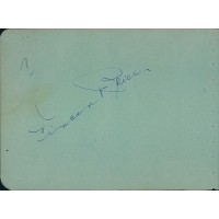 Vincent Price Actor Signed 4.5x6 Album Page JSA Authenticated