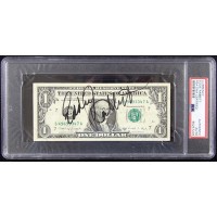 Eddie Rabbitt Country Singer Signed One Dollar Bill Currency PSA Authenticated