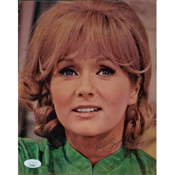 Debbie Reynolds Actress Signed 8x10 Cut Magazine Page Photo JSA Authenticated