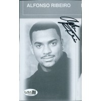 Alfonso Ribeiro Actor Signed 4.25x7 Cut Page Photo JSA Authenticated Alfonso Ribeiro Actor Signed 4.25x7 Cut Page Photo JSA Authenticated
