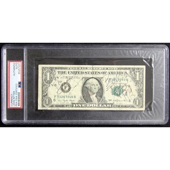 John Ritter Actor Signed One Dollar Bill Currency PSA Authenticated