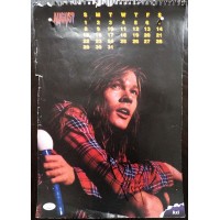 Axl Rose Guns N' Roses Singer Signed 11.5x16.5 Calendar Page JSA Authentic DMG