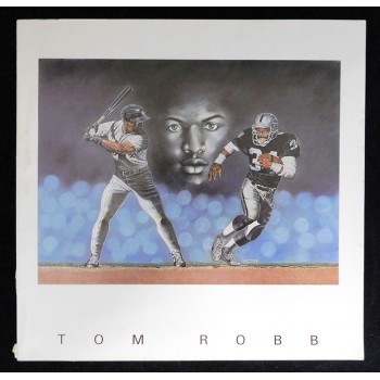 Tom Robb Signed The Sports Legends Mixed Media Booklet JSA Authenticated