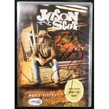Jason Scot Signed DVD Music Video Case Cover JSA Authenticated Personalized