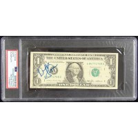 Dinah Shore Actress Singer Signed One Dollar Bill Currency PSA Authenticated