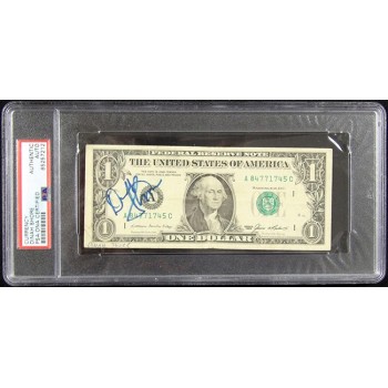 Dinah Shore Actress Singer Signed One Dollar Bill Currency PSA Authenticated