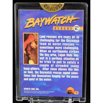 Jaason Simmons Baywatch Signed 1995 Sports Time Card #46 /1000