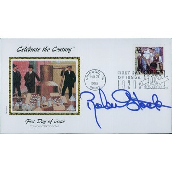 Robert Stack Actor Signed First Day Issue Cover FDC JSA Authenticated