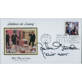 Robert Stack Actor Signed First Day Issue Cover FDC JSA Authenticated