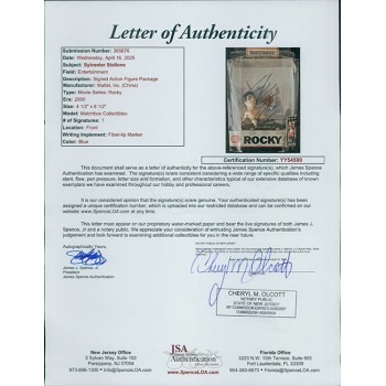 Sylvester Stallone Signed Rocky Matchbox Collectibles Car JSA Authenticated DMG