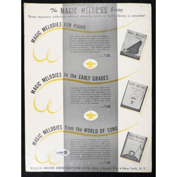 Barbara Stanwyck Signed While You're Away Sheet Music JSA Authenticated