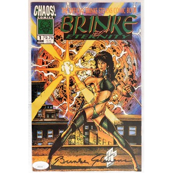 Brinke Stevens Signed Chaos 1994 Brinke of Eternity #1 Comic JSA Authenticated