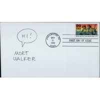 Mort Walker Cartoonist Signed First Day Issue Cover FDC JSA Authenticated