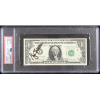 George Wallace Governor Singer Signed One Dollar Bill Currency PSA Authenticated