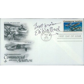 Eli Wallach Actor Signed First Day Issue Cover FDC JSA Authenticated