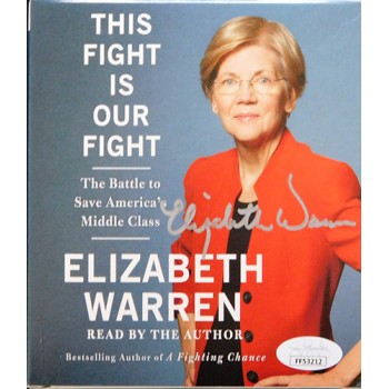 Elizabeth Warren Signed This Fight Is Our Fight CD Audio Book JSA Authenticated