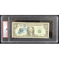 Hank Williams Jr. Musician Singer Signed One Dollar Bill Currency PSA Authentic