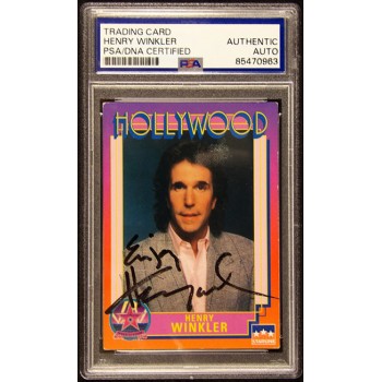 Henry Winkler Actor Signed 1991 Starline Hollywood Card #26 PSA Authenticated