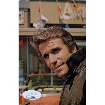 Henry Winkler Actor Signed 3.5x5.5 Postcard Photo JSA Authenticated