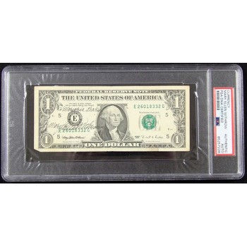 Mary Ellen Withrow Treasurer Signed One Dollar Bill Currency PSA Authenticated