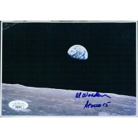 Al Worden NASA Astronaut Signed 5x7 Postcard JSA Authenticated