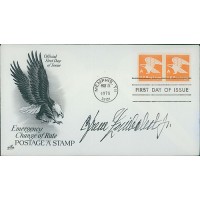 Efrem Zimbalist Jr. Actor Signed First Day Issue Cover FDC JSA Authenticated