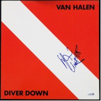 Michael Anthony Van Halen Diver Down Signed Vinyl LP Album Cover JSA Auth No LP
