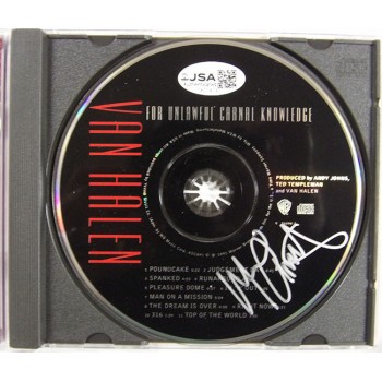 Michael Anthony Van Halen Signed For Unlawful Carnal Knowledge CD JSA Authentic