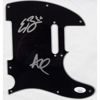 Black Pumas Eric Burton Adrian Quesada Signed Guitar Pickguard JSA Authenticated