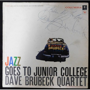 Dave Brubeck Jazz Goes To Junior College Signed LP Album JSA Authenticated