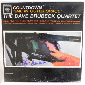Dave Brubeck Signed Countdown Time In Outer Space LP Album JSA Authenticated