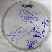 Cheap Trick Signed Evans Drumhead JSA Authenticated 4 Members Rick Nielsen