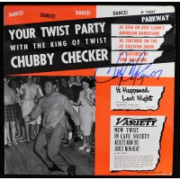 Chubby Checker Signed Your Twist Party LP Album Cover JSA Authenticated